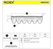 RIDEX Serpantin kayışı 2380mm, Number of ribs: 6 — 1990 Chevrolet S10 (4)
