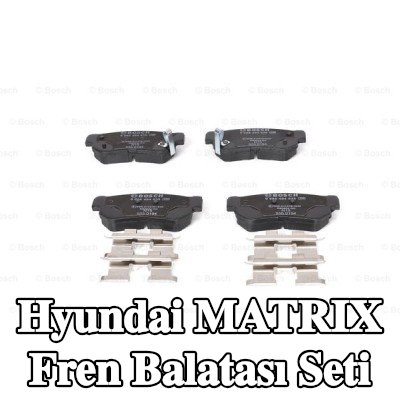 BOSCH Gıcırtı önleyici plakalı fren balatası seti, montaj kılavuzu ile — Hyundai Matrix