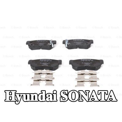 BOSCH طقم وسادات الفرامل مع لوحة مانعة للصرير, مع دليل التركيب — 2002 Hyundai Sonata