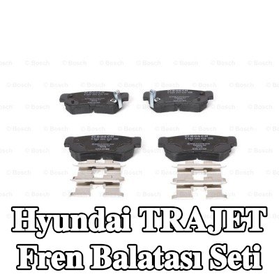 BOSCH Gıcırtı önleyici plakalı fren balatası seti, montaj kılavuzu ile — Hyundai Trajet