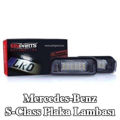 EINPARTS Plaka lambası — 2000 Mercedes-Benz S-Class