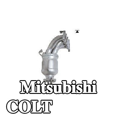 VEGAZ المحول الحفاز الأمامي, مع مواد تثبيت/تركيب — 2000 Mitsubishi Colt