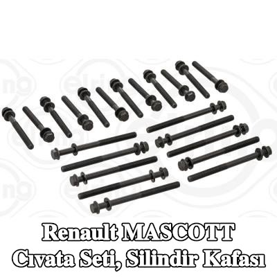 ELRING Cıvata seti, silindir kafası — Renault Mascott