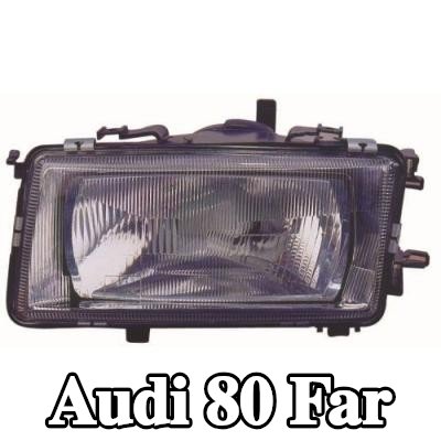 ABAKUS Far Sağ, H4, far seviyeleme motoru olmadan, ampul içermez — Audi 80