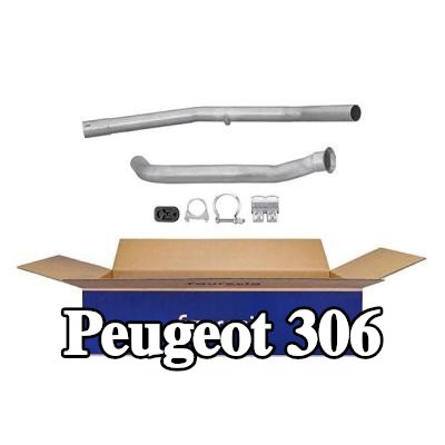 HELLA أنبوب إصلاح, محول حفاز مع قطع التثبيت — Peugeot 306