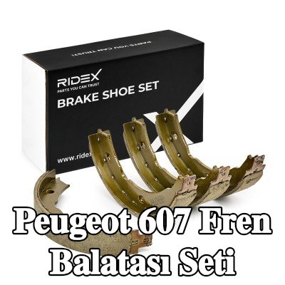 RIDEX Arka aks fren pabucu seti, 185mm, kol olmadan — Peugeot 607