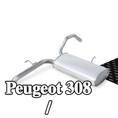 RIDEX كاتم الصوت الأوسط / النهائي — Peugeot 308