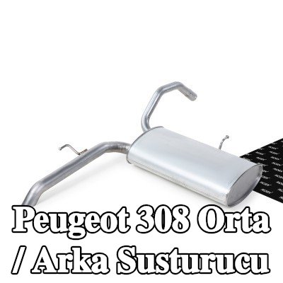 RIDEX Orta / Arka susturucu — Peugeot 308