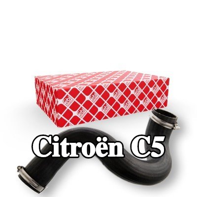 FEBI BILSTEIN خرطوم سحب الشاحن مبرد هواء الشحن, علوي, مع مشابك — Citroën C5