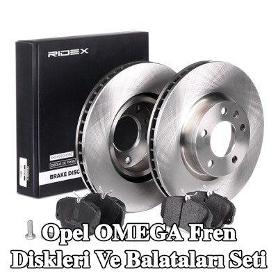 RIDEX Fren diskleri ve balataları seti Ön Aks, Havalandırmalı — Opel Omega