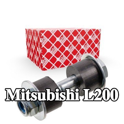 FEBI BILSTEIN وصلة قضيب مانع الانقلاب للمحور الأمامي الأيسر, المحور الأمامي الأيمن, خارجي, 65mm, الفولاذ, مع صواميل, مع حوامل مطاطية, مع غسالات — 1990 Mitsubishi L200