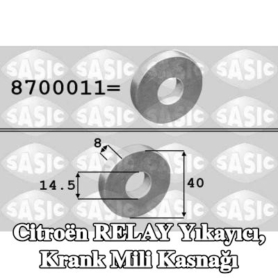 SASIC Yıkayıcı, krank mili kasnağı — Citroën Relay