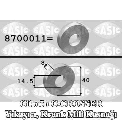 SASIC Yıkayıcı, krank mili kasnağı — Citroën C-crosser