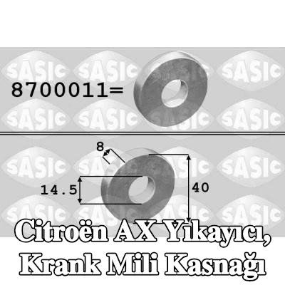SASIC Yıkayıcı, krank mili kasnağı — Citroën Ax