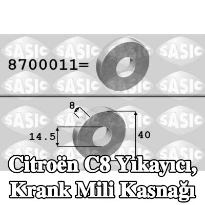 SASIC Yıkayıcı, krank mili kasnağı — Citroën C8