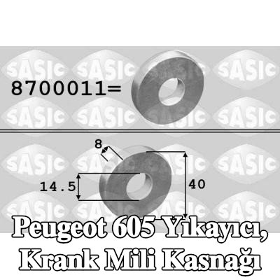 SASIC Yıkayıcı, krank mili kasnağı — Peugeot 605