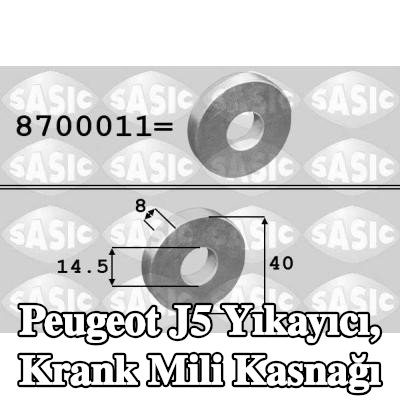 SASIC Yıkayıcı, krank mili kasnağı — Peugeot J5