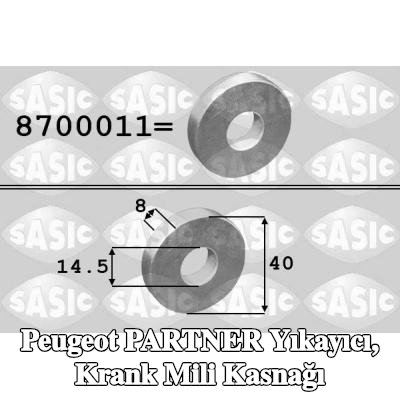 SASIC Yıkayıcı, krank mili kasnağı — Peugeot Partner