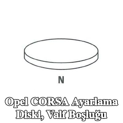 IPSA Ayarlama Diski, valf boşluğu — 1997 Opel Corsa