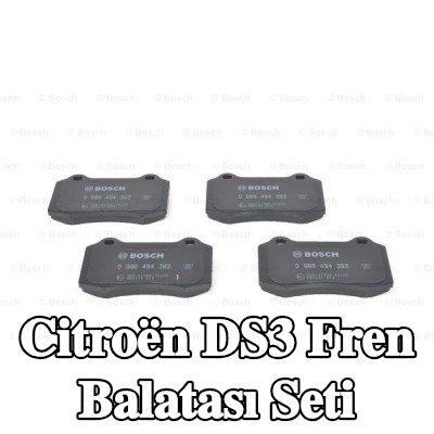 BOSCH Fren balatası seti 14, 8mm, gıcırtı önleyici plaka ile, montaj kılavuzu ile — Citroën Ds3
