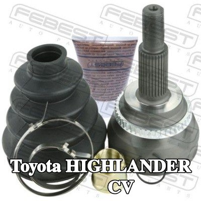 FEBEST مجموعة وصلة المحور الأمامي, جانب العجلة, مع حلقة مستشعر ABS — 2012 Toyota Highlander