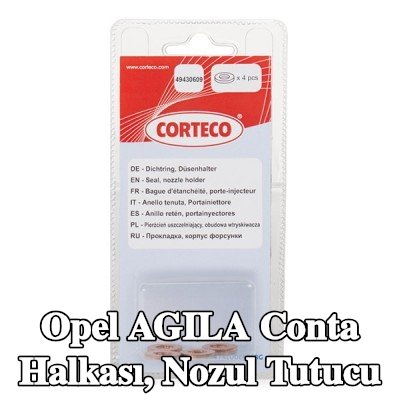 CORTECO Conta halkası, nozul tutucu — Opel Agila