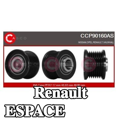 CASCO بكرة، المولد — Renault Espace