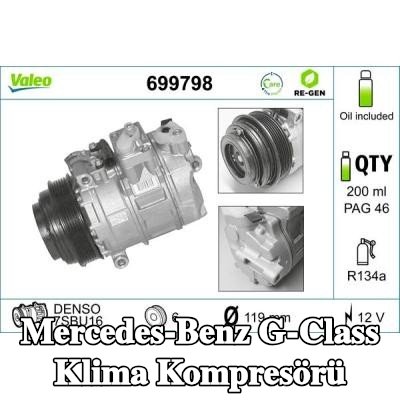 VALEO YENİDEN ÜRETİLMİŞ klima kompresörü, PAG kompresör yağı ile — 1996 Mercedes-Benz G-Class