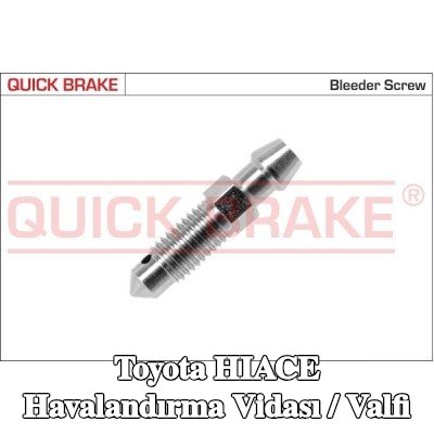 QUICK BRAKE Havalandırma vidası / valfi — 2000 Toyota Hiace