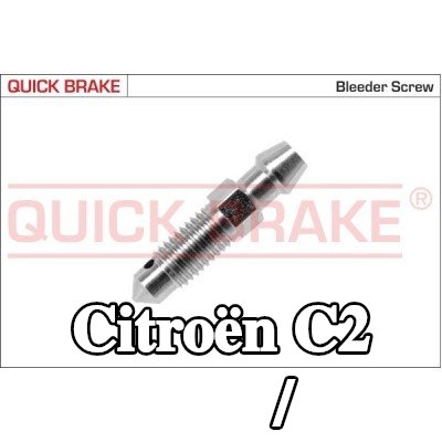 QUICK BRAKE برغي/صمام التهوية — Citroën C2