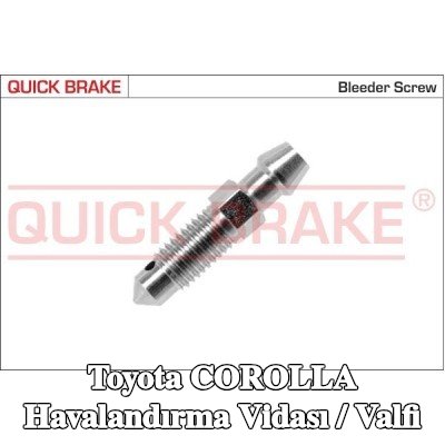 QUICK BRAKE Havalandırma vidası / valfi — 1990 Toyota Corolla