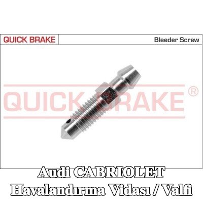 QUICK BRAKE Havalandırma vidası / valfi — Audi Cabriolet