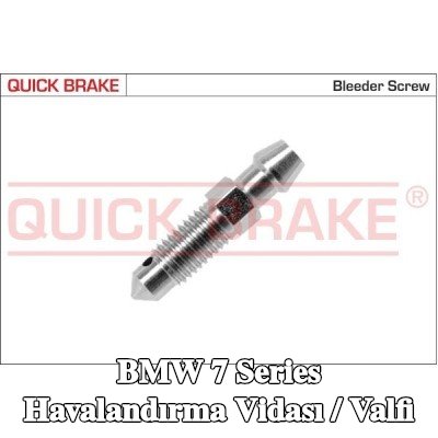 QUICK BRAKE Havalandırma vidası / valfi — 2002 BMW 7 Series