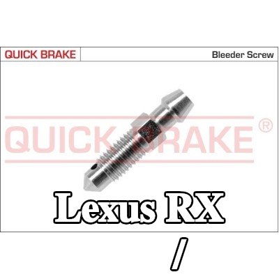 QUICK BRAKE برغي/صمام التهوية — Lexus Rx