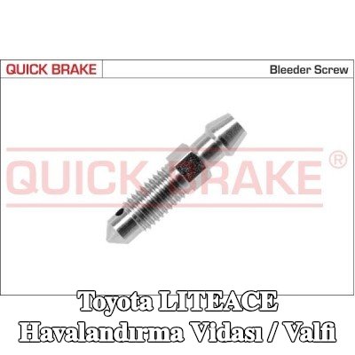QUICK BRAKE Havalandırma vidası / valfi — 1990 Toyota Liteace
