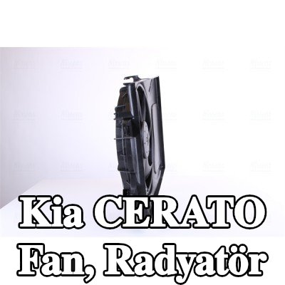 NISSENS Fan, radyatör 390mm, radyatör fan kapağı, direnç olmadan, kontrol ünitesi olmadan — Kia Cerato