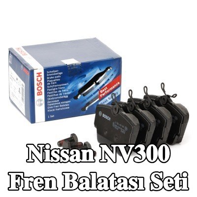 BOSCH Fren balatası seti 16mm, gıcırtı önleyici plaka ile, cıvata/vida ile, montaj kılavuzu ile — Nissan Nv300