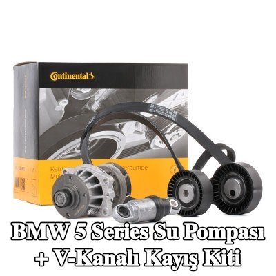 CONTITECH Su Pompası + V-Kanalı Kayış Kiti — 1995 BMW 5 Series
