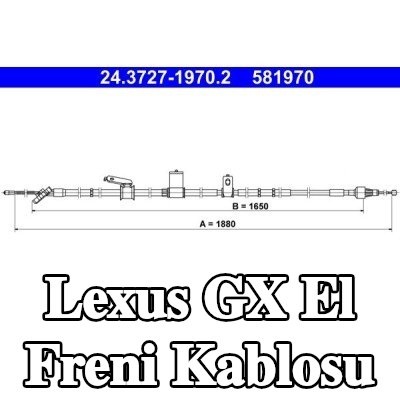 ATE El freni kablosu 1880mm — Lexus Gx