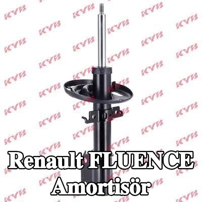 KYB Amortisör Excel-G, Ön Aks, Gaz Basıncı, Geri Tepme Yaylı Amortisör, Süspansiyon Dikmesi — Renault Fluence
