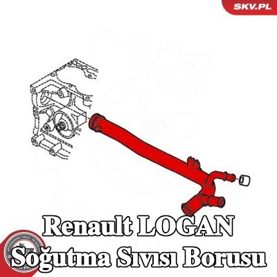 ESEN SKV Soğutma Sıvısı borusu — 2004 Renault Logan
