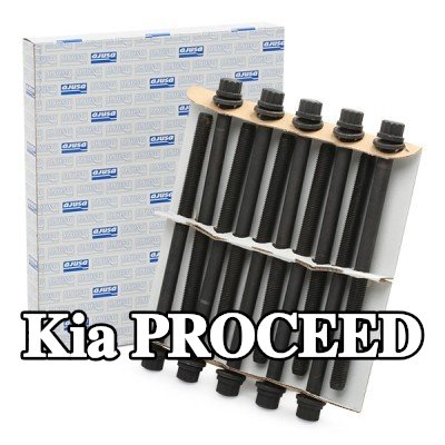 AJUSA مجموعة البراغي, رأس الأسطوانة M9, 143mm — 2016 Kia Proceed