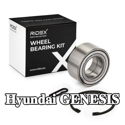 RIDEX طقم محامل العجلات للمحور الأمامي كلا الجانبين, بدون حلقة مستشعر ABS — 2012 Hyundai Genesis