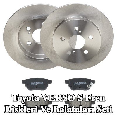 RIDEX Fren diskleri ve balataları seti Arka Aks, düz — Toyota Verso S