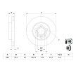BOSCH Fren diski Dış Çap: 280mm, Havalandırmalı, içten havalandırmalı, Kaplamalı — 2000 Hyundai Accent (8)