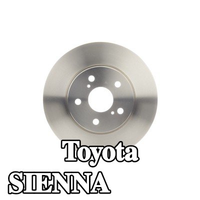 BOSCH القطر الخارجي لقرص المكابح: 296mm, مُهوى, مزود بفتحات تهوية داخلية, مشحم — 2010 Toyota Sienna