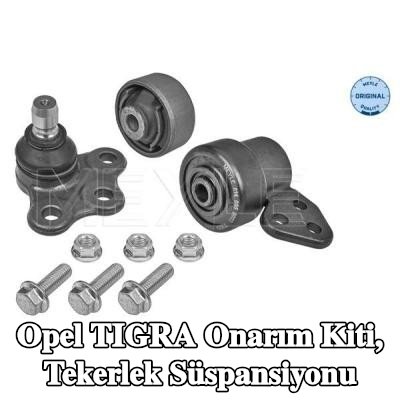 MEYLE Onarım kiti, tekerlek süspansiyonu Ön Aks Sol, Ön Aks Sağ, bilyeli mafsal ile, lastik yatağı ile — Opel Tigra