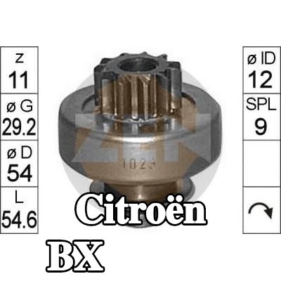 ERA ترس حر، مشغل — Citroën Bx