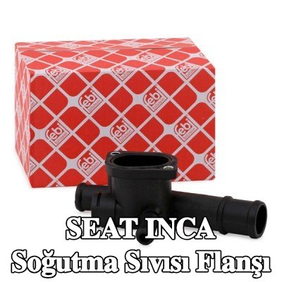 FEBI BILSTEIN Silindir Kafası Soğutma Suyu Flanşı, contalı/sızdırmaz — SEAT Inca