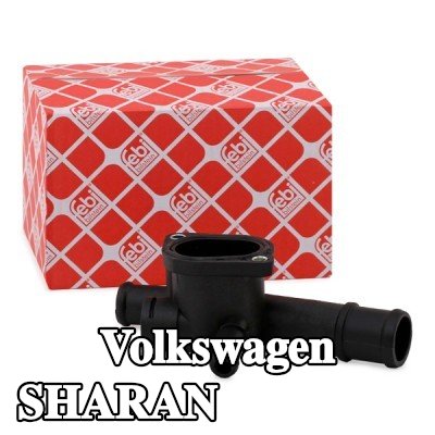 FEBI BILSTEIN شفة سائل التبريد لرأس الأسطوانة, مع حشية/مانع تسرب — 2000 Volkswagen Sharan